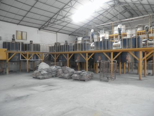 Glass enamel production plant